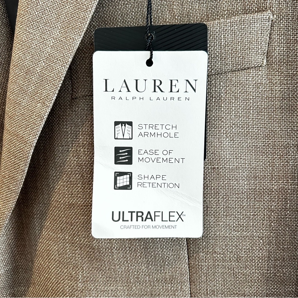 Lauren Ralph Lauren Tan Men's Blazer, UltraFlex, size 38, new with tags - Picture 3 of 11